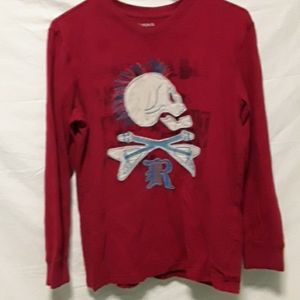 Boys Red Long Sleeve Tee Size XXL